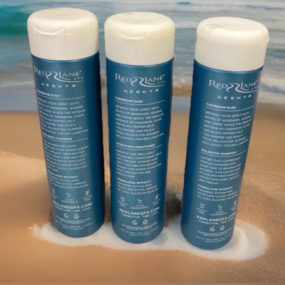 Red Lane Spa by Zentz -Caribbean dusk Shampoo, Conditioner. & Cleanser 🌿🆕🌿